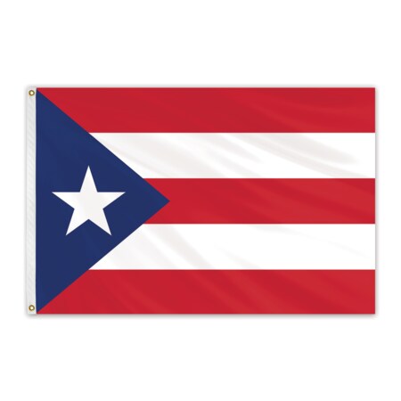 Global Flags Unlimited Puerto Rico Outdoor E Poly Flag 3'x5' 200778
